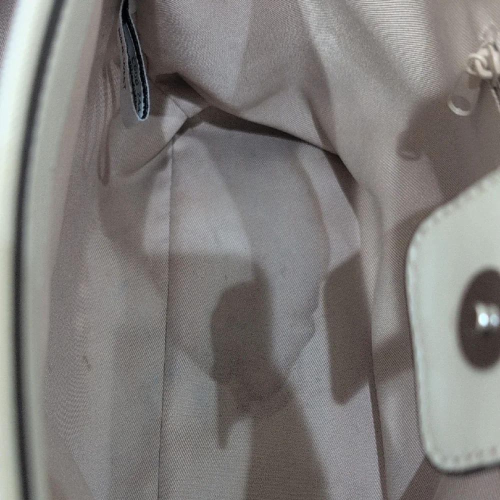 Nine West Cream Quilted Tote